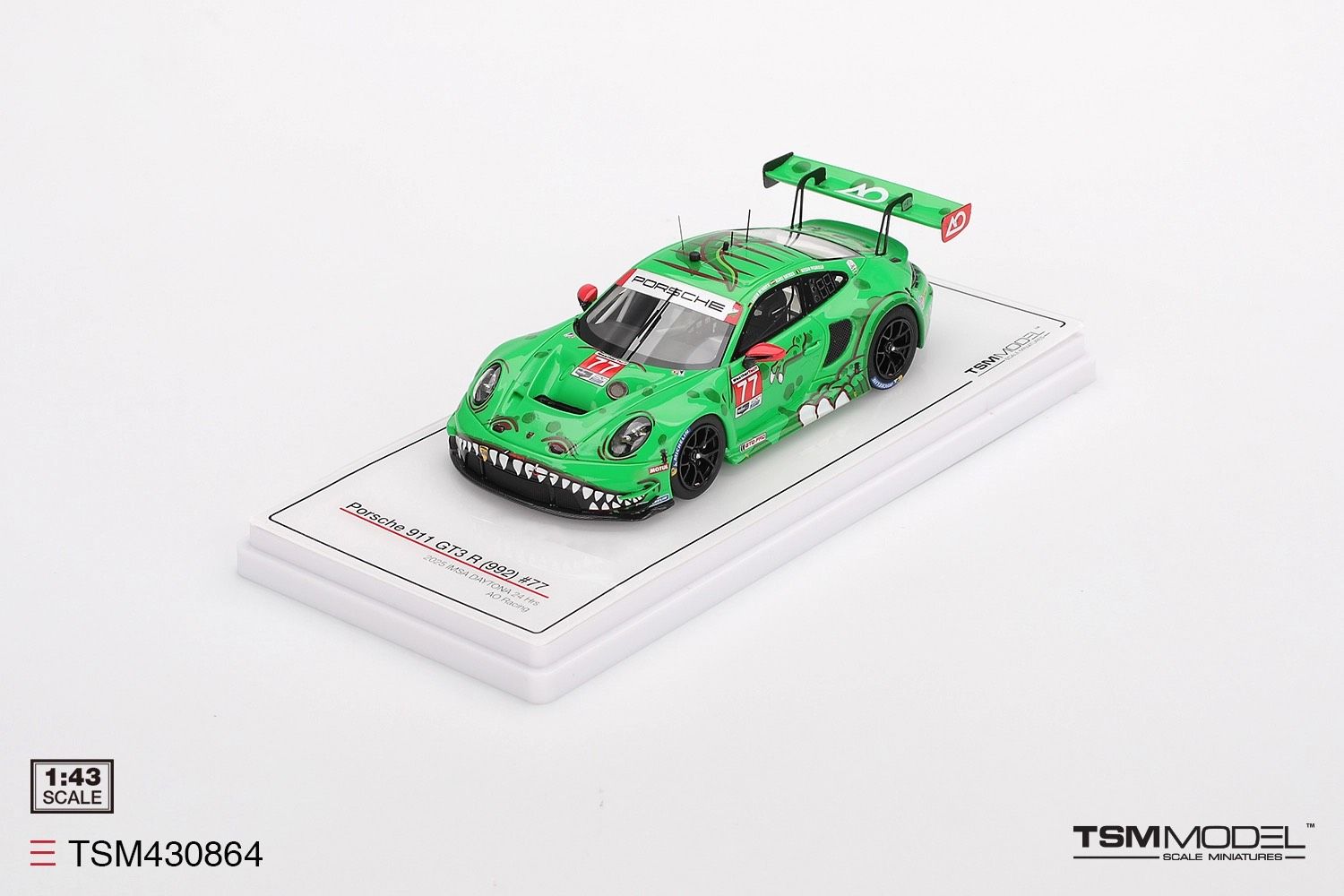 TSM 1/43 保時捷 911 GT3 R綠恐龍