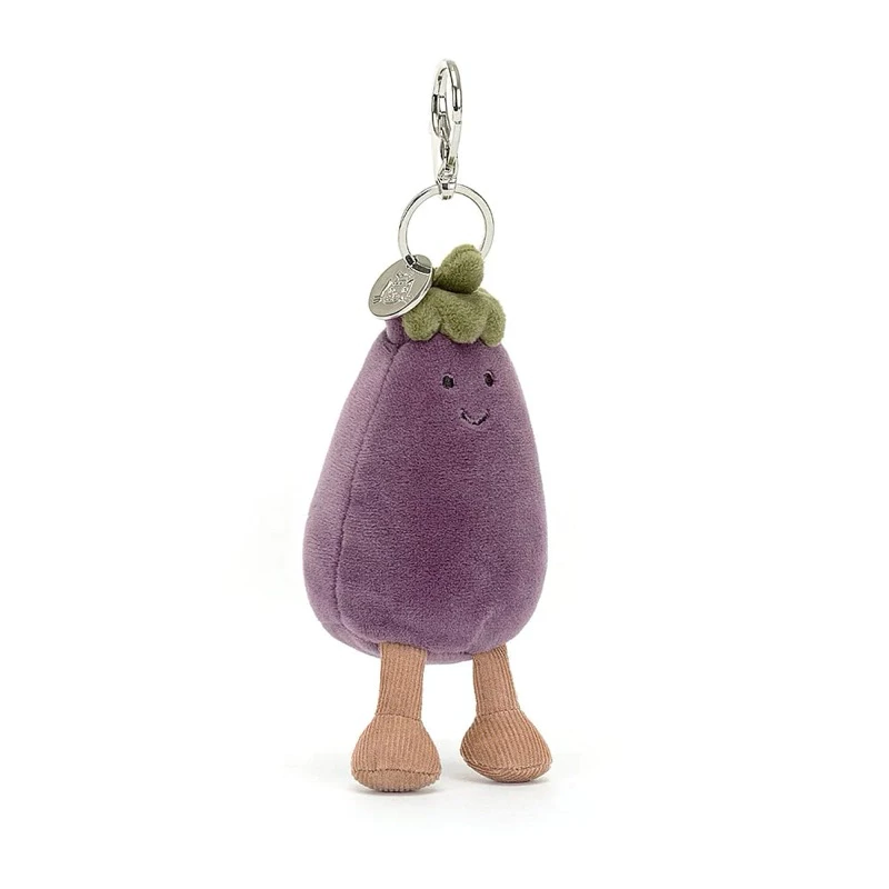 全新 Jellycat 正品｜ 迷人茄子吊飾 鑰匙